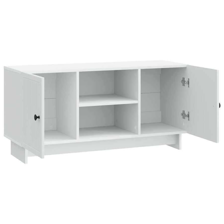 TV Cabinet 102 x 34.5 x 50 cm White Engineered Wood