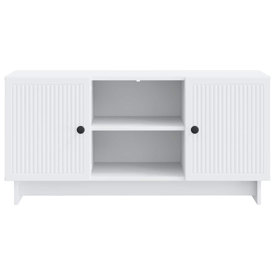 TV Cabinet 102 x 34.5 x 50 cm White Engineered Wood