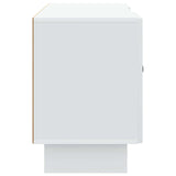 TV Cabinet 102 x 34.5 x 50 cm White Engineered Wood - Close-Up Angle