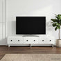 TV Cabinet with Drawer White 147 x 34.5 x 30 cm Engineered Wood