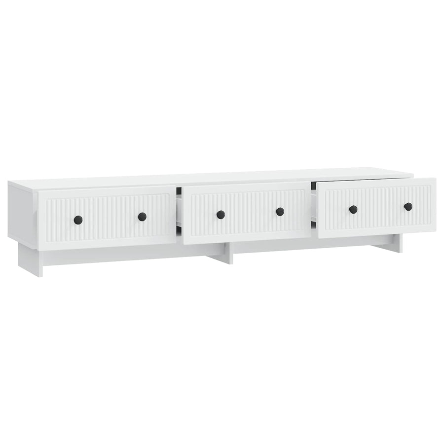 TV Cabinet with Drawer White 147 x 34.5 x 30 cm Engineered Wood