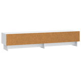 TV Cabinet with Drawer White 147 x 34.5 x 30 cm Engineered Wood - Low Angle