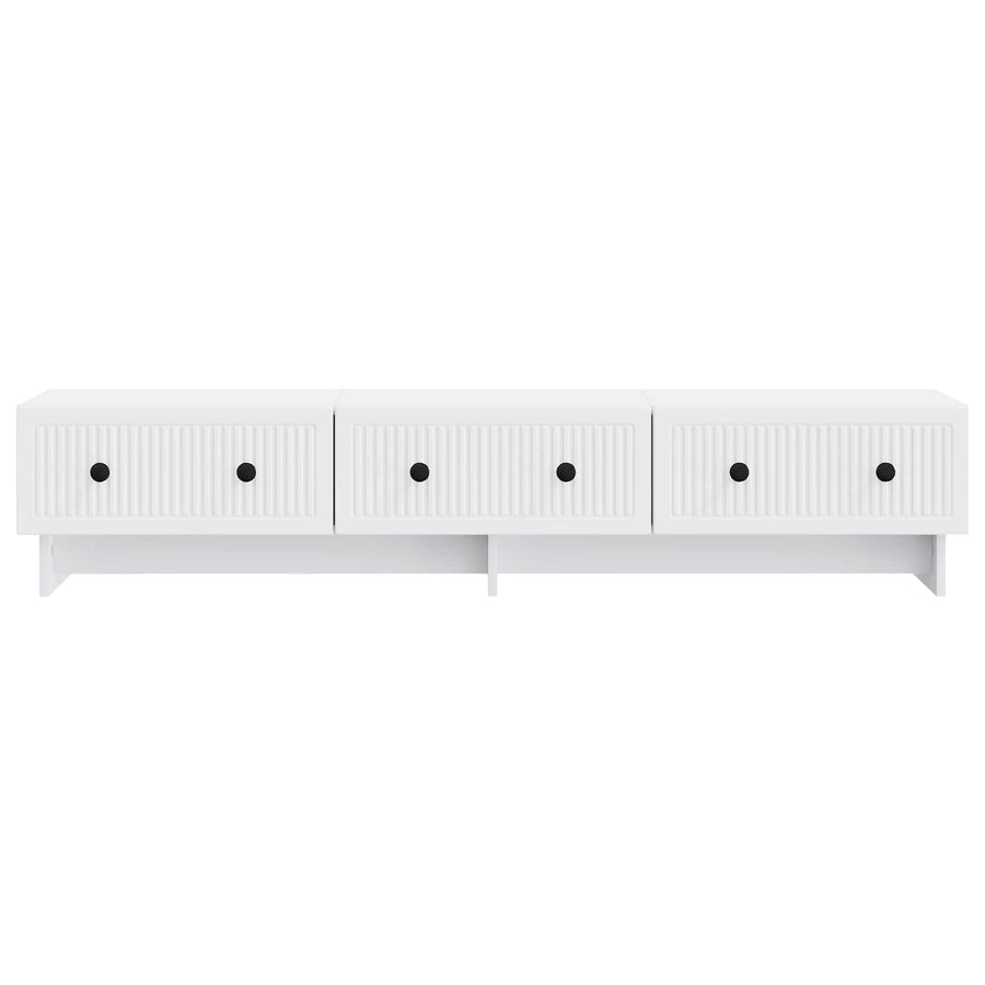 TV Cabinet with Drawer White 147 x 34.5 x 30 cm Engineered Wood