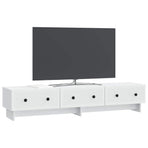 TV Cabinet with Drawer White 147 x 34.5 x 30 cm Engineered Wood
