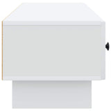 TV Cabinet with Drawer White 147 x 34.5 x 30 cm Engineered Wood - Close-Up Angle