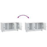 TV Cabinet White 99 x 34.5 x 50 cm Engineered Wood - Extra Image