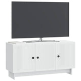 TV Cabinet White 99 x 34.5 x 50 cm Engineered Wood - Side View