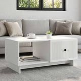 Coffee Table White 90 x 50 x 40 cm Engineered Wood