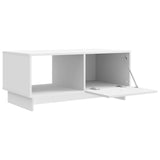 Coffee Table White 90 x 50 x 40 cm Engineered Wood - Top-Down View