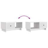 Coffee Table White 90 x 50 x 40 cm Engineered Wood