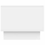 Coffee Table with Drawer White 49 x 50 x 40 cm Engineered Wood