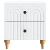 Bedside Cabinet White 43 x 34.5 x 48 cm Engineered Wood