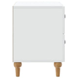 Bedside Cabinet White 62 x 34.5 x 48 cm Engineered Wood