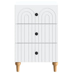 Bedside Cabinet White 43x 41 x 66.5 cm Engineered Wood
