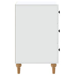 Bedside Cabinet White 43x 41 x 66.5 cm Engineered Wood