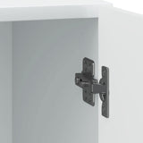 Bedside Cabinet White 43 x 34.5 x 50 cm Engineered Wood