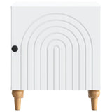 Bedside Cabinet White 43 x 34.5 x 50 cm Engineered Wood