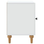 Bedside Cabinet White 43 x 34.5 x 50 cm Engineered Wood