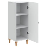Sideboard White 33 x 34.5 x 90 cm Engineered Wood - 45-Degree Angle