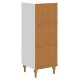 Sideboard White 33 x 34.5 x 90 cm Engineered Wood - Low Angle