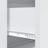 Drawer Cabinet White 66 x 34.5 x 90 cm Engineered Wood - Extra Image