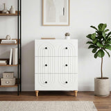 Drawer Cabinet White 66 x 34.5 x 90 cm Engineered Wood
