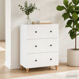 Drawer Cabinet White 66 x 34.5 x 90 cm Engineered Wood