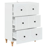 Drawer Cabinet White 66 x 34.5 x 90 cm Engineered Wood