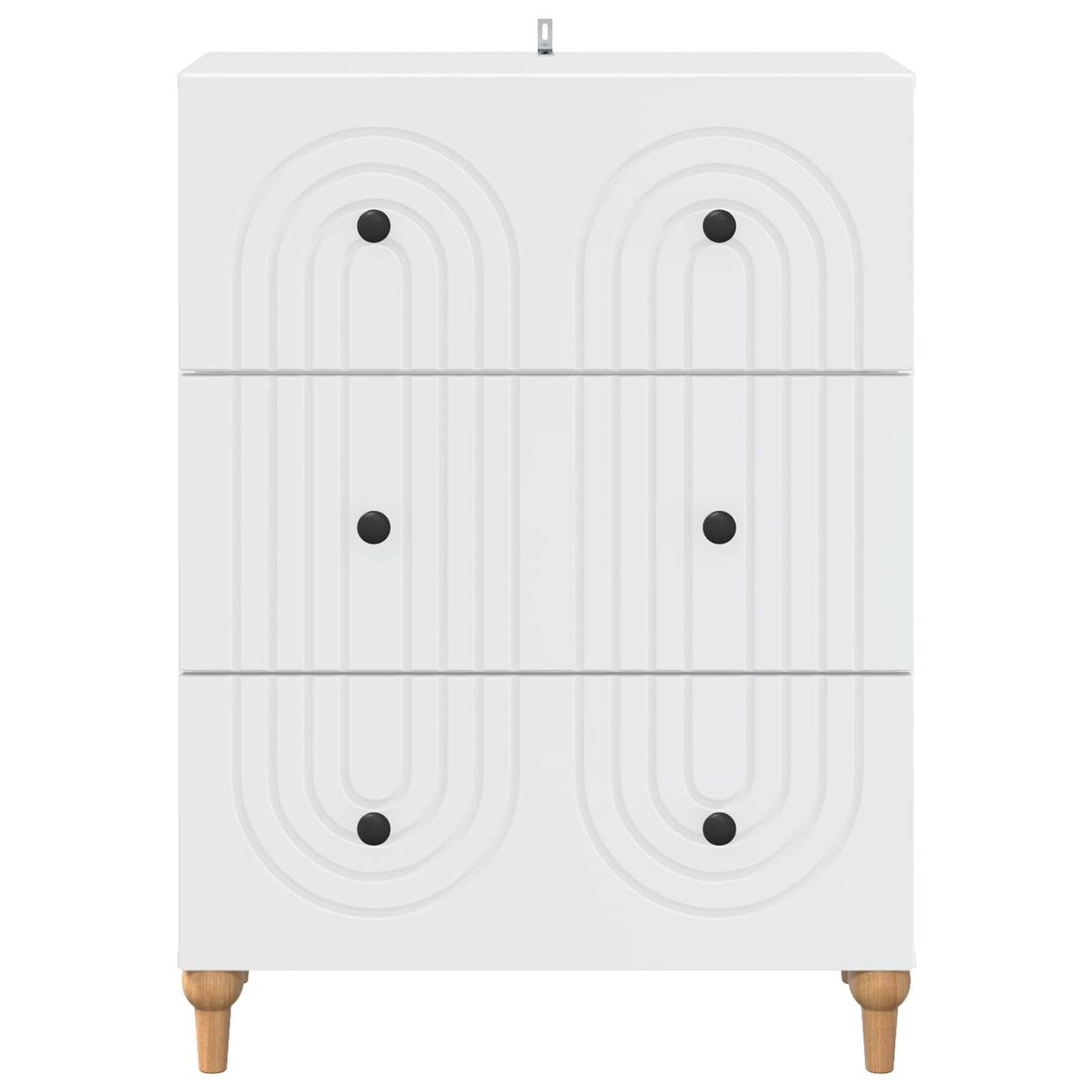 Drawer Cabinet White 66 x 34.5 x 90 cm Engineered Wood