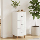 Drawer Cabinet White 33 x 34.5 x 90 cm Engineered Wood - Top-Down View