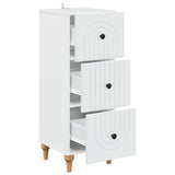 Drawer Cabinet White 33 x 34.5 x 90 cm Engineered Wood