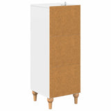 Drawer Cabinet White 33 x 34.5 x 90 cm Engineered Wood - Low Angle