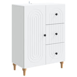 Sideboard with Drawer White 66 x 34.5 x 90 cm Engineered Wood