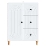 Sideboard with Drawer White 66 x 34.5 x 90 cm Engineered Wood