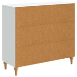 Sideboard White 89 x 34.5 x 80 cm Engineered Wood - Low Angle