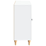 Sideboard White 89 x 34.5 x 80 cm Engineered Wood - Close-Up Angle