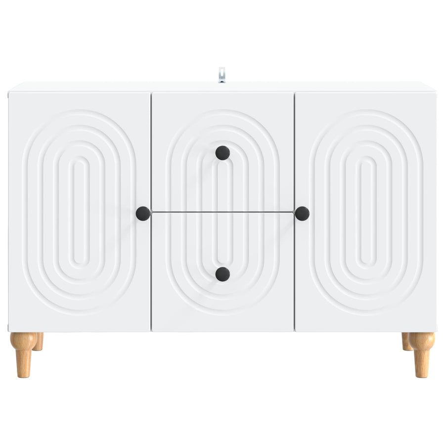 TV Cabinet with Drawer White 89 x 34.5 x 60 cm Engineered Wood