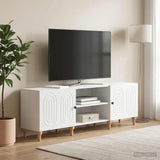 TV Cabinet White 150 x 31 x 50 cm Engineered Wood - Top-Down View