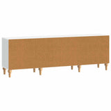 TV Cabinet White 150 x 31 x 50 cm Engineered Wood - Low Angle