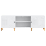 TV Cabinet White 150 x 31 x 50 cm Engineered Wood - Rear View