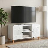 TV Cabinet White 102 x 34.5 x 50 cm Engineered Wood
