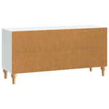 TV Cabinet White 102 x 34.5 x 50 cm Engineered Wood - Low Angle
