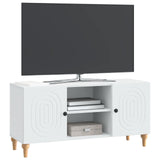 TV Cabinet White 102 x 34.5 x 50 cm Engineered Wood - Side View