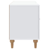 TV Cabinet White 102 x 34.5 x 50 cm Engineered Wood - Close-Up Angle
