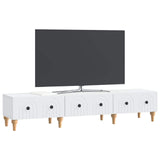 TV Cabinet with Drawer White 147 x 34.5 x 30 cm Engineered Wood