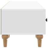 TV Cabinet with Drawer White 147 x 34.5 x 30 cm Engineered Wood - Close-Up Angle