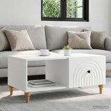 Coffee Table White 90 x 50 x 40 cm Engineered Wood