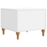 Coffee Table with Drawer White 49 x 50 x 40 cm Engineered Wood