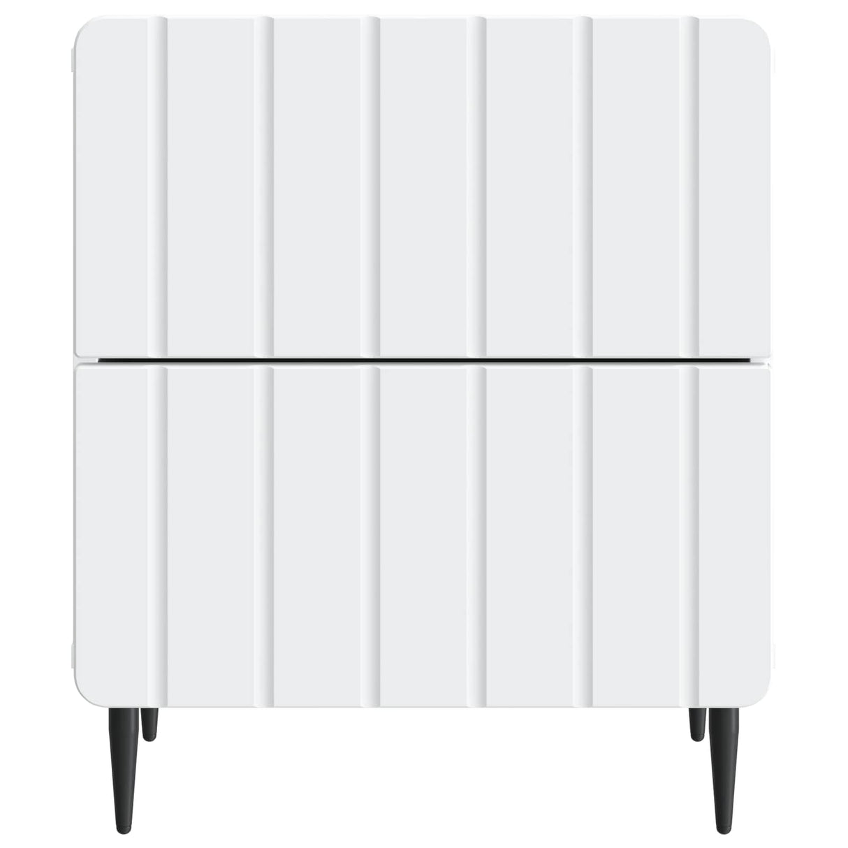 Bedside Cabinet White 43 x 34.5 x 49.5 cm Engineered Wood