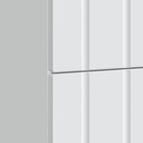 Bedside Cabinet White 62 x 34.5 x 49.5 cm Engineered Wood - Low Angle